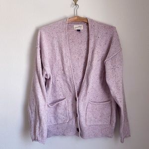 universal thread light purple lilac cardigan sweater